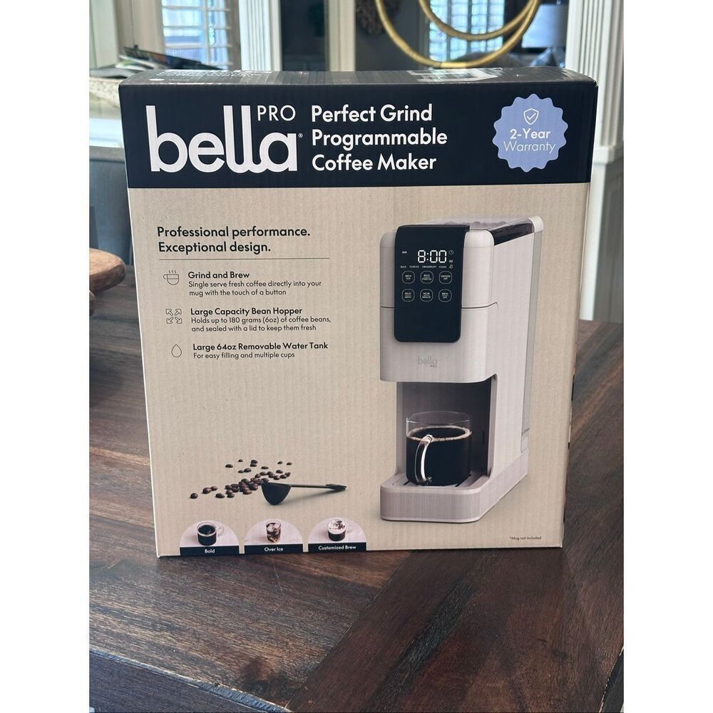 bella PRO - Perfect Grind Programmable Single-Serve Coffee Maker with Integrated